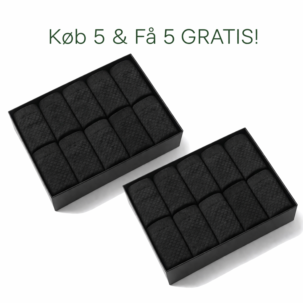Bambusstrømper 5-pakning / Få 5 ekstra GRATIS