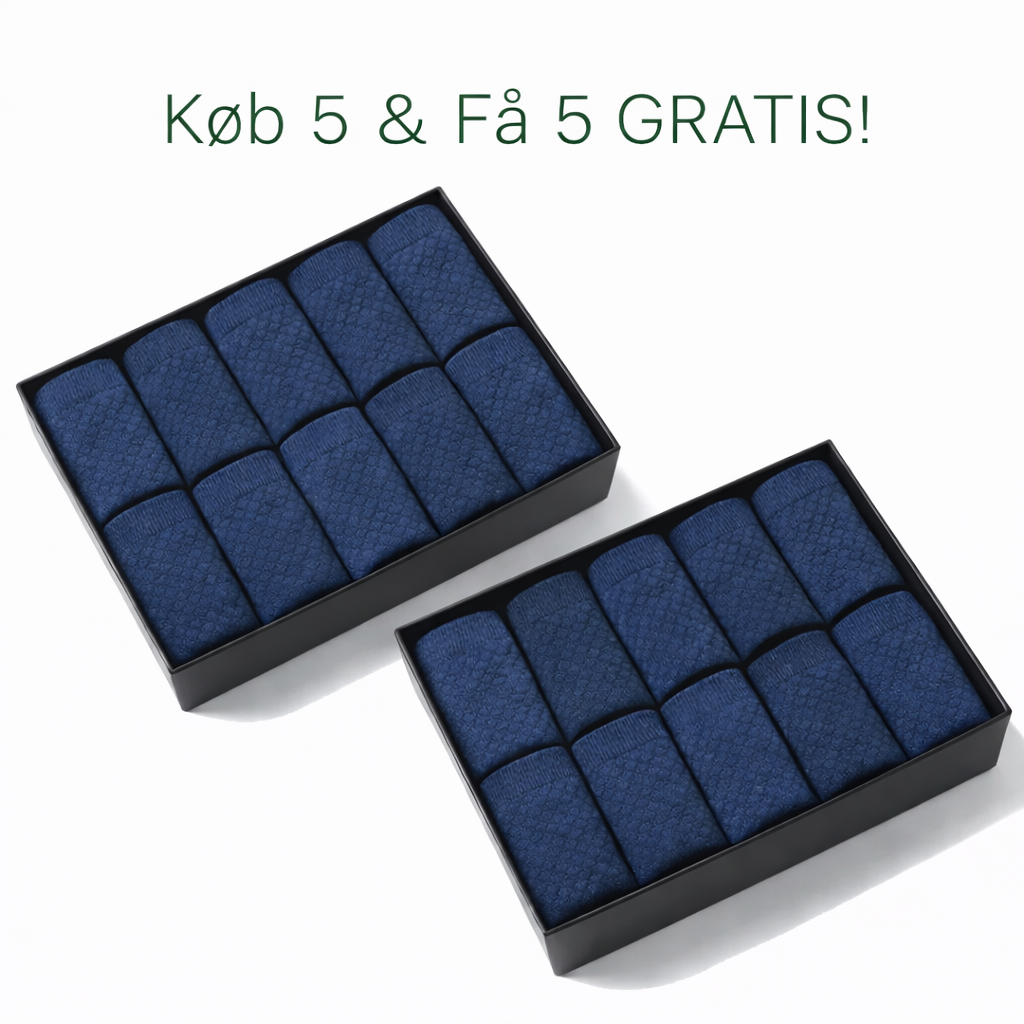 Bambusstrømper 5-pakning / Få 5 ekstra GRATIS