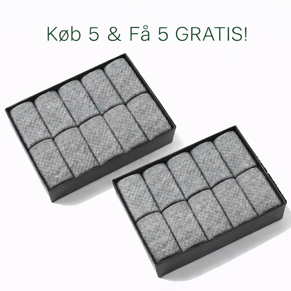 Bambusstrømper 5-pakning / Få 5 ekstra GRATIS