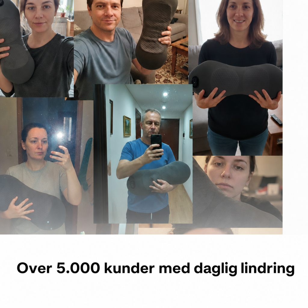 DeepComfort 3-i-1 Rygmassagepude – Daglig løsning til diskusprolaps & iskias