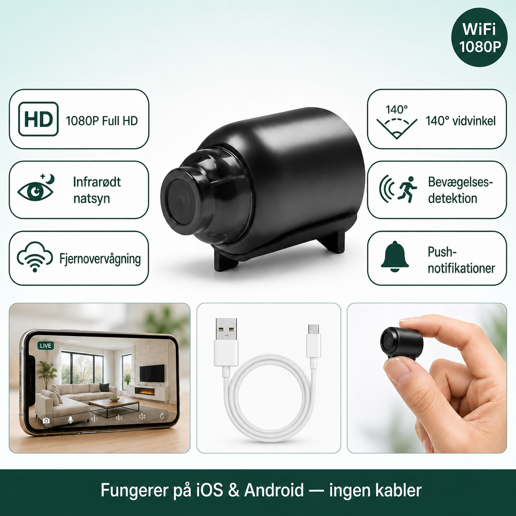 Mini WiFi Kamera funktioner